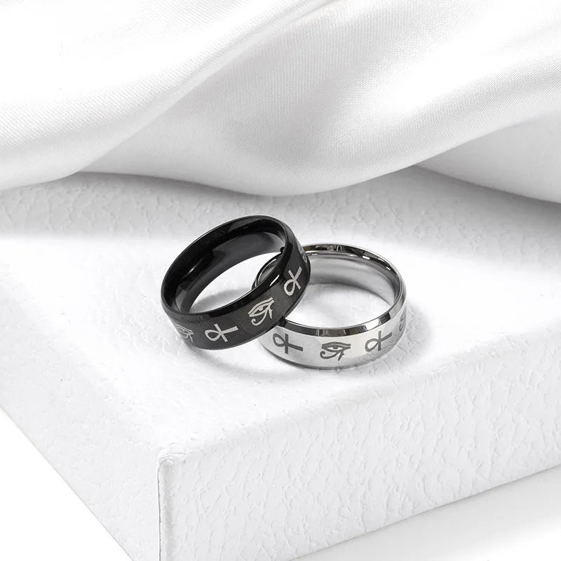 Eye of Horus Stainless Steel Ring
