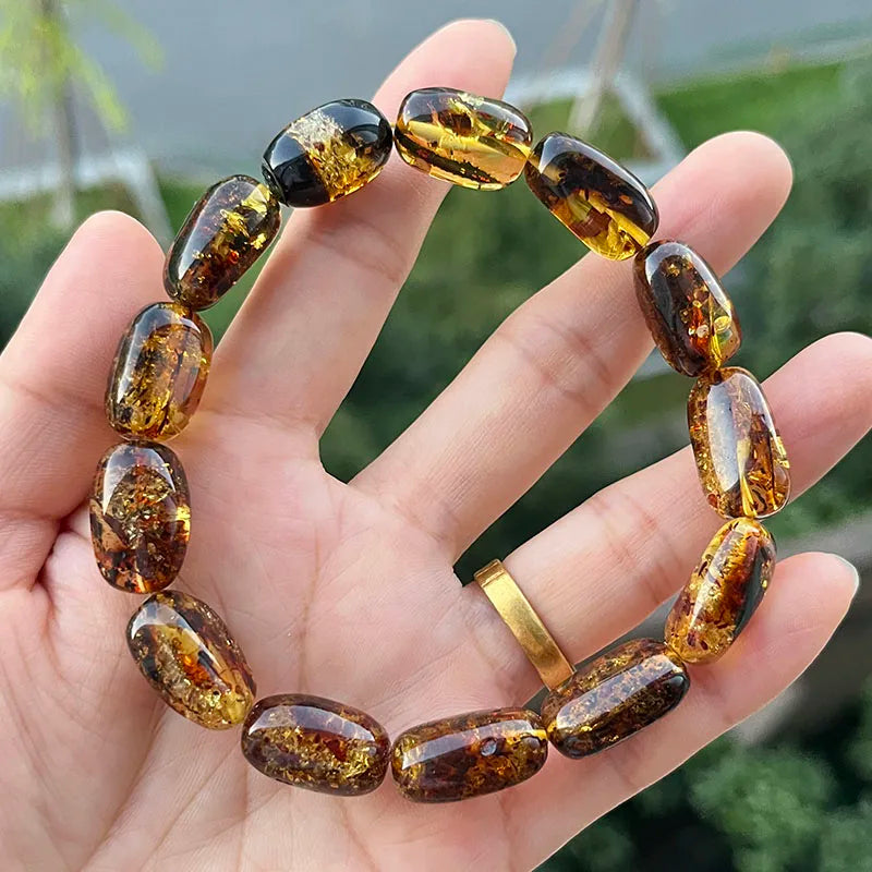 Unisex Real Amber Bracelet