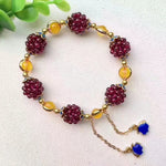 Natural Amazonite Adjustable Beaded Bracelet