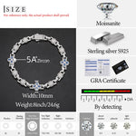 TUHE 925 Silver Moissanite Cuban Chain