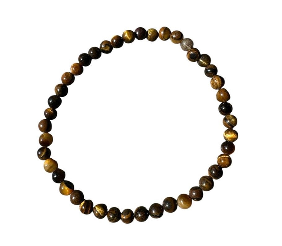 Tiger’s Eye Bracelet (Small Beads 4–6mm)