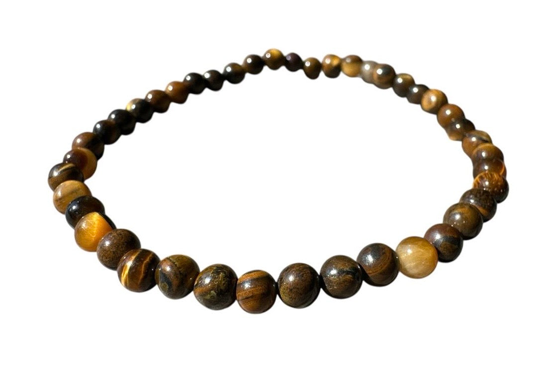 Tiger’s Eye Bracelet (Small Beads 4–6mm)