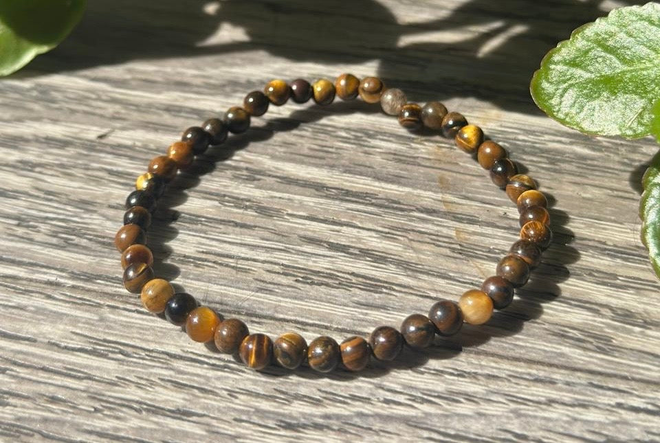 Tiger’s Eye Bracelet (Small Beads 4–6mm)