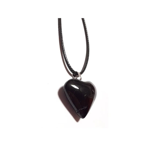 Heart Tourmaline Pendant - Natural Stone Amulet