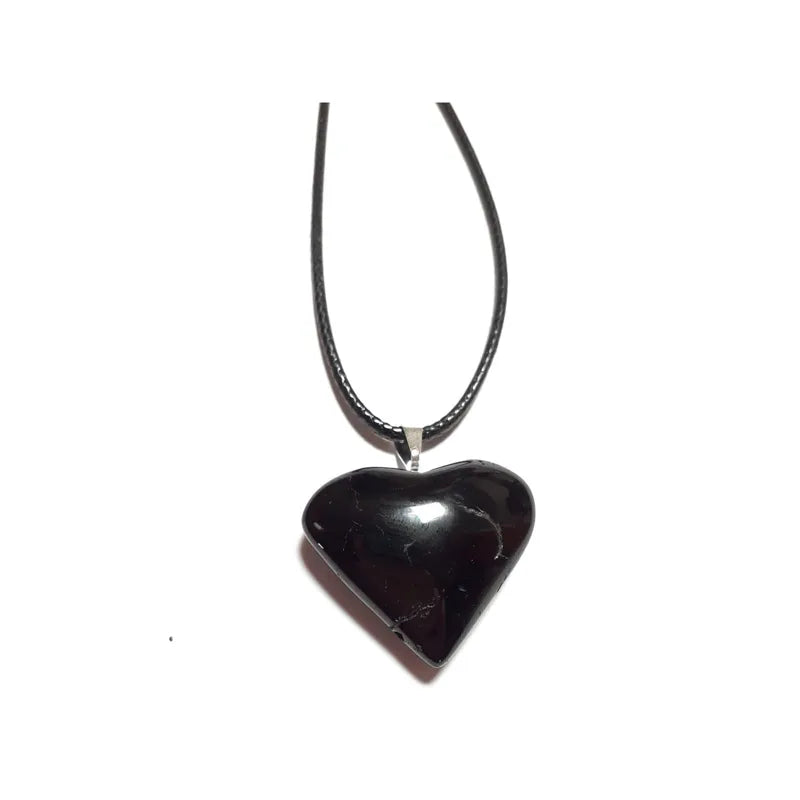 Heart Tourmaline Pendant - Natural Stone Amulet