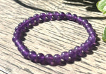 Amethyst Beaded Bracelet (6–8mm)