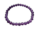 Amethyst Beaded Bracelet (6–8mm)