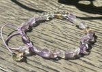 Ametrine Bracelet – Amethyst & Citrine Crystal Beads
