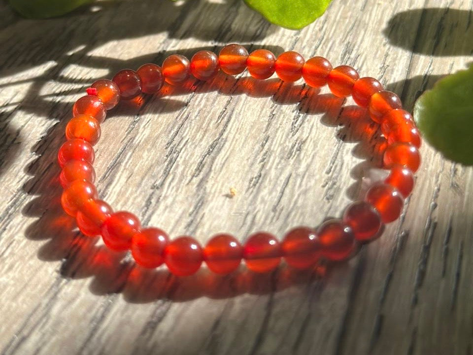 Carnelian Beaded Bracelet