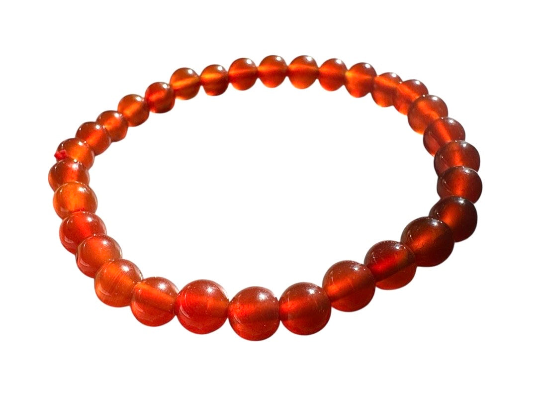 Carnelian Beaded Bracelet