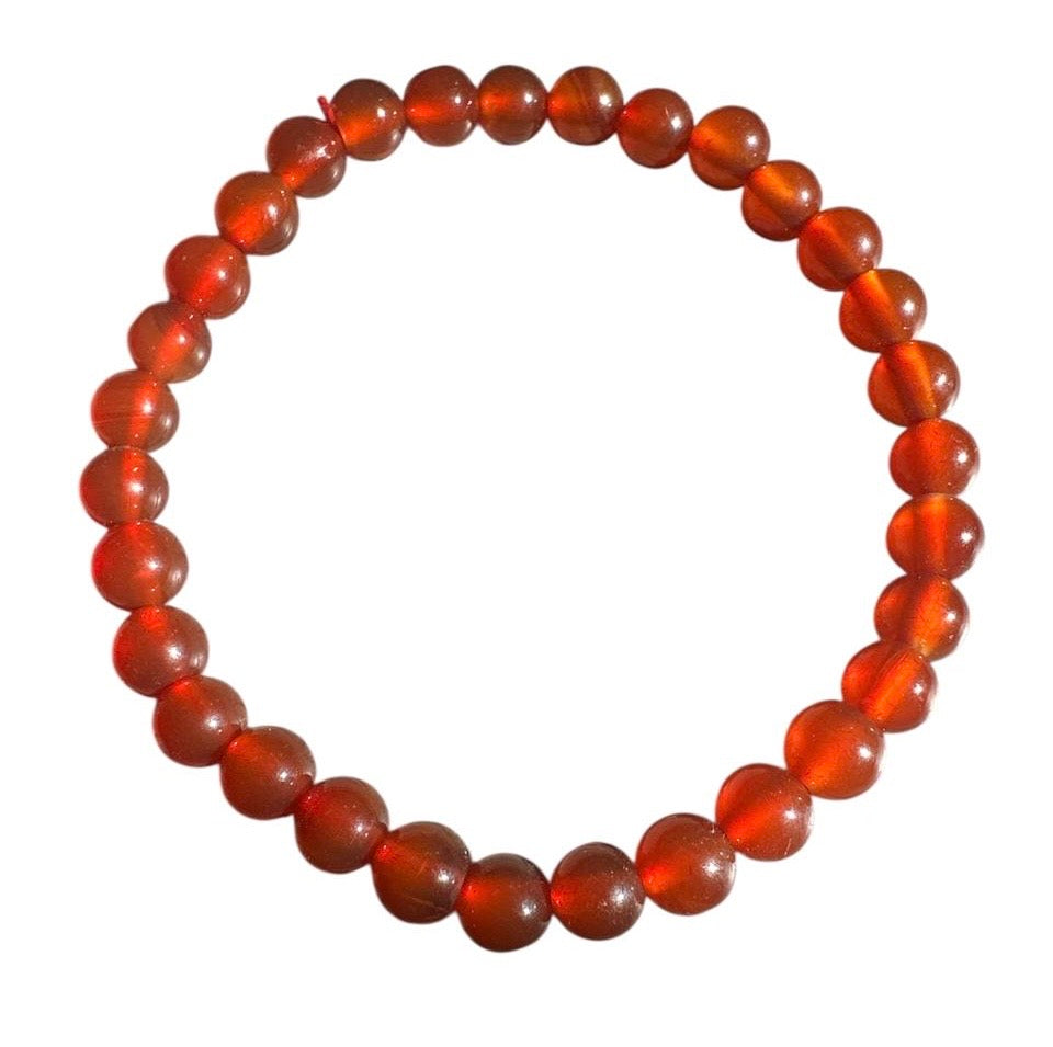 Carnelian Beaded Bracelet