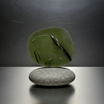Natural Tumbled Prehnite crystal stone for energy work, spiritual practice, and mindful relaxation.