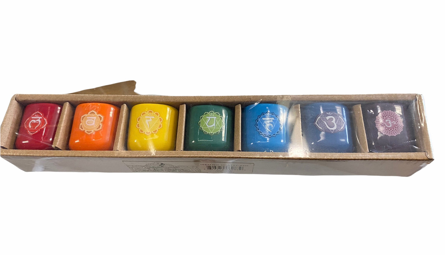 7 Chakra Candle Holder Set-6” candle
