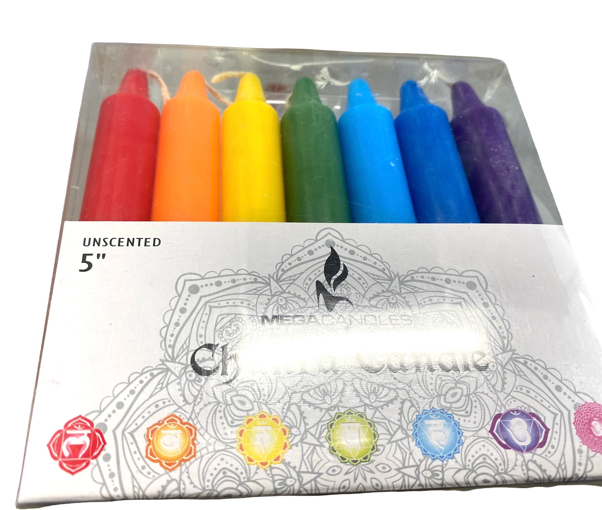 7 Chakra Candle Set - 5” candle