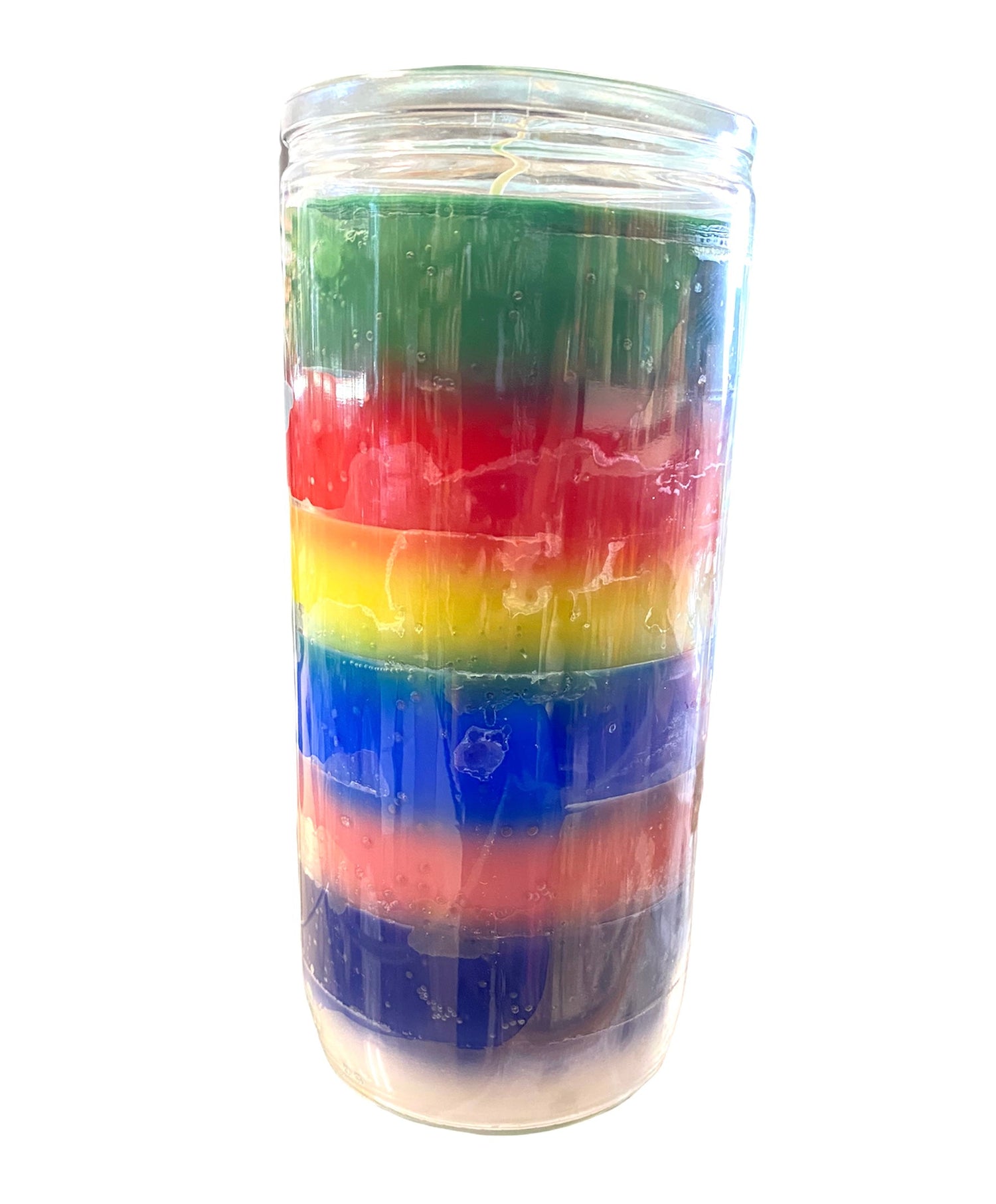 7 Chakra Candle (glass jar)