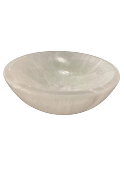 Crystal Bowl (White Salenite)