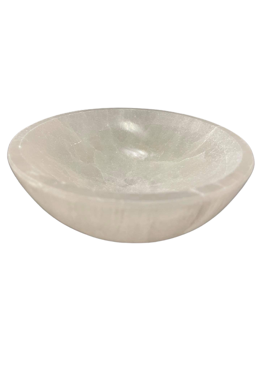 Crystal Bowl (White Salenite)