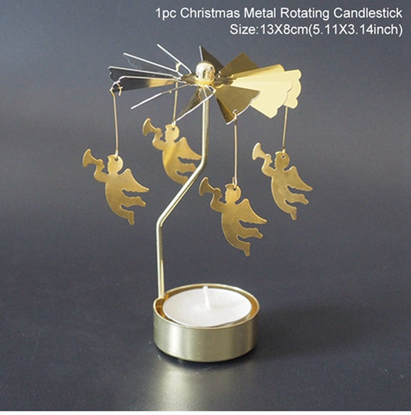 Christmas Rotary Candle Holder