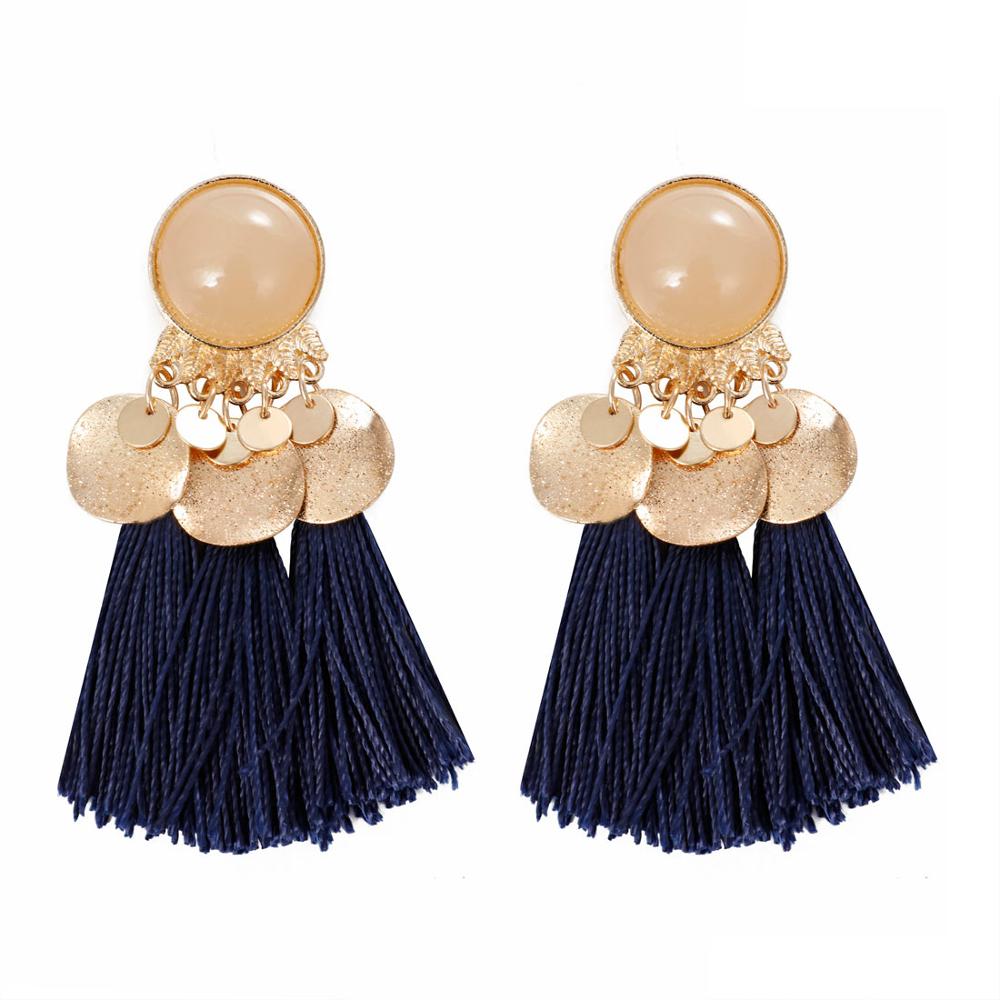 Feather Style Ethnic Boho Big Dangle Earring