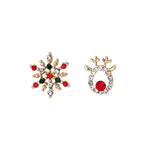 Crystal Deer Stud Earrings