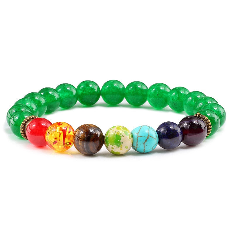 Beads Reiki Buddha Prayer Natural Stone Yoga Bracelet For Women