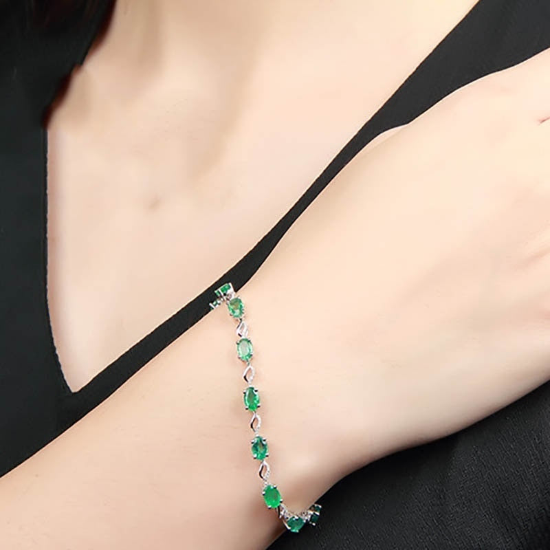 Emerald Gemstone Bracelets