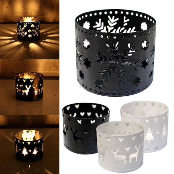 Christmas Lron Hollow Candle Holder