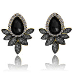 Fashion Crystal Water Drop Dangle Earrings