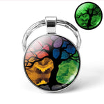 Glow In The Dark Tree Art KeyChain