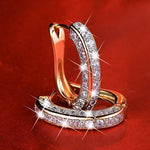 Luxury Austria Crystal  Wedding Jewelry Stud Earrings