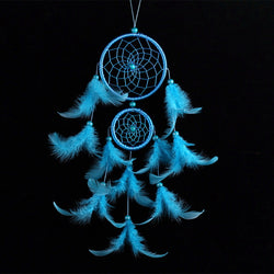 Handmade Lace Dream Catcher Feather Bead Hanging Decoration Ornament Gift Colorful Craft Dreamcatcher Heart Wind Chimes