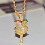 14K Gold 1 Carat Diamond Necklace