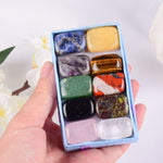 Natural Tumbled Stone 15-20mm Mix Rock And Quartz Rose Bead Chakra Healing Crystal