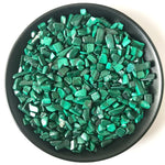 Malachite Crystal Gravel Mineral Crystal Chip Beads Home or Fountain Decor Tumbled Stone