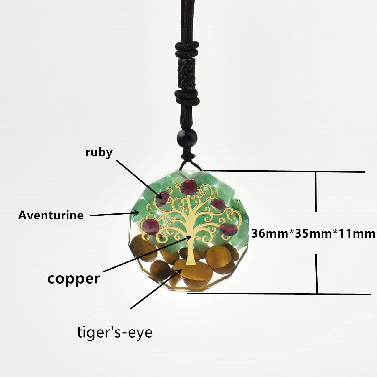 Tree Of Life Energy Orgonite Necklace