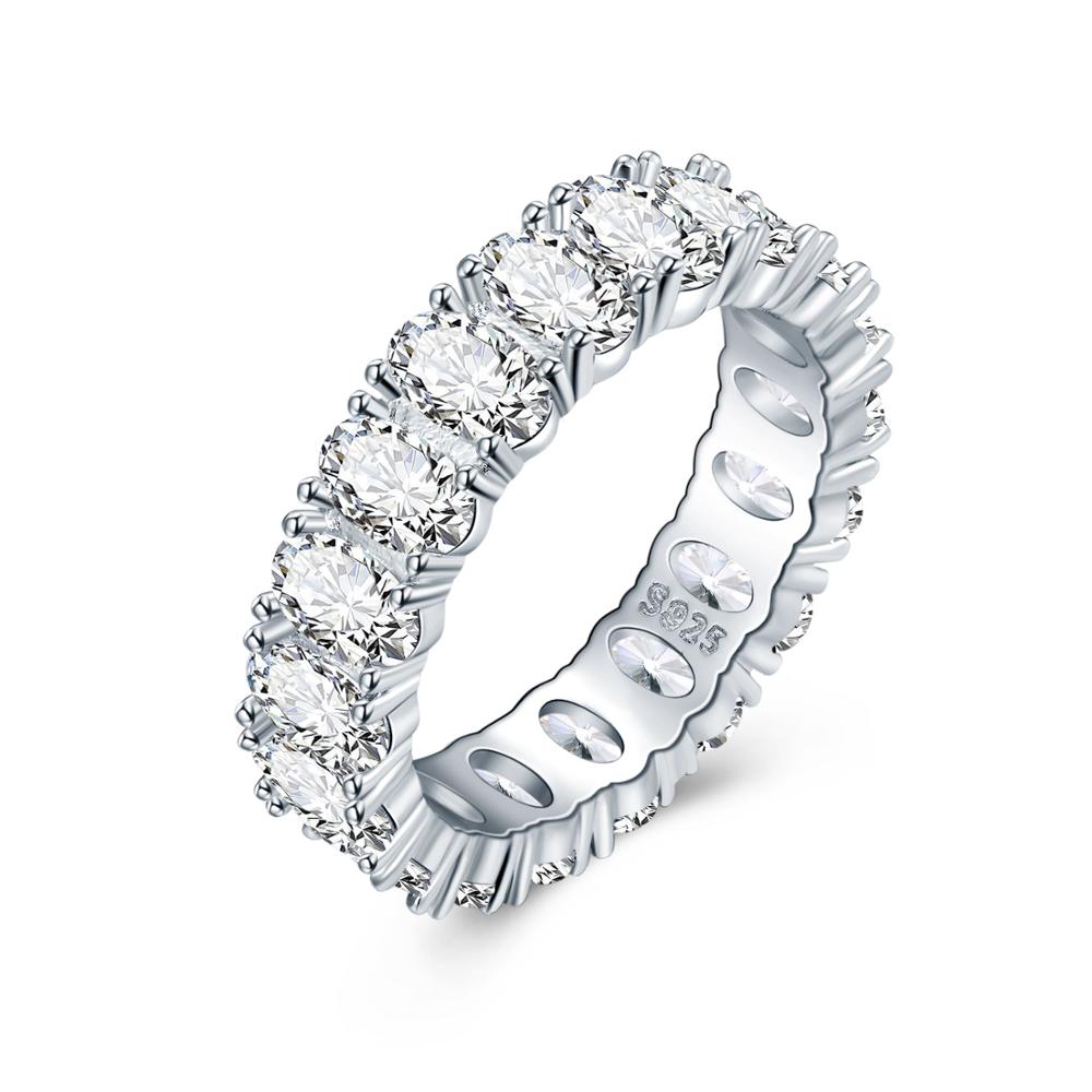Wedding Bands Eternity Rings with Zirconia for Women