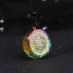 Orgonite Pendant Sri Yantra Necklace