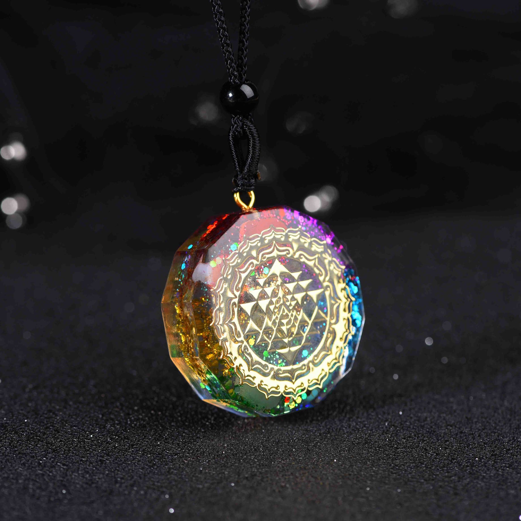 Orgonite Pendant Sri Yantra Necklace