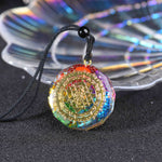 Orgonite Pendant Sri Yantra Necklace