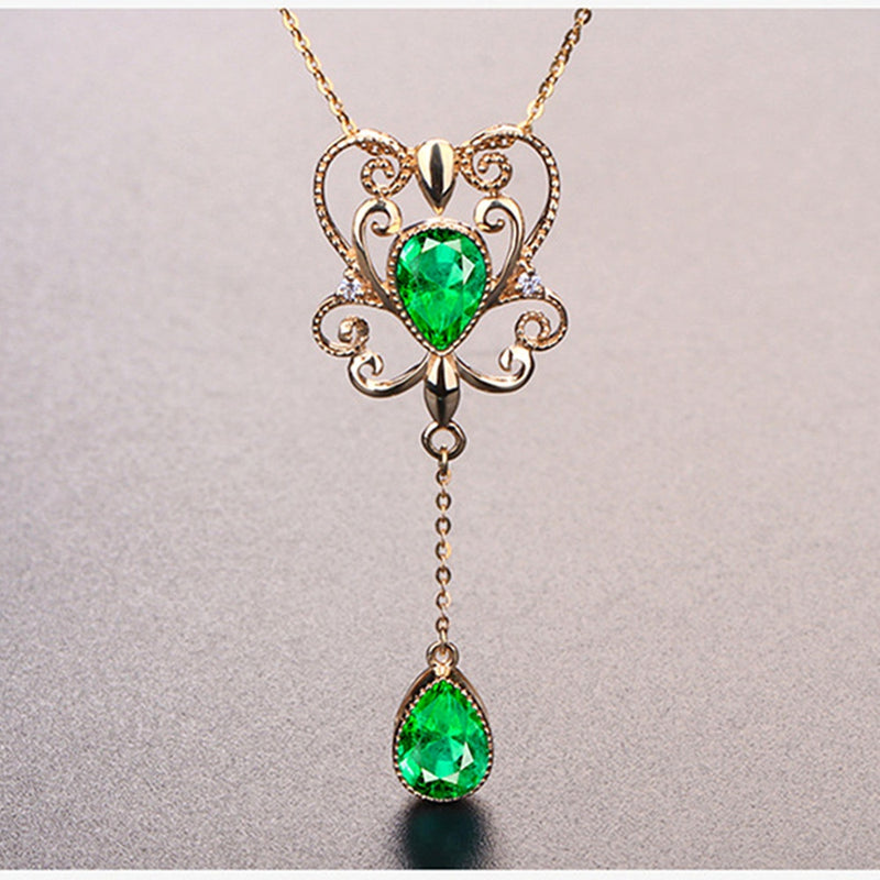 Gemstones pendant necklace