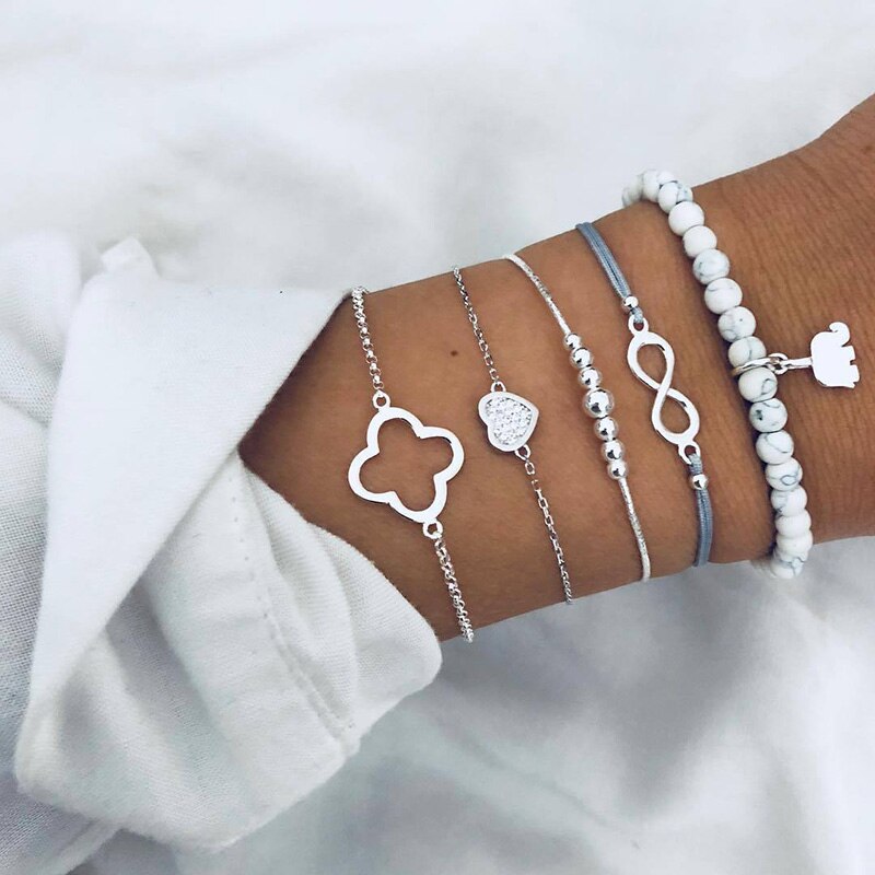 Bohemian Black Rope Chain Bracelet