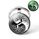 Glow In The Dark Tree Art KeyChain