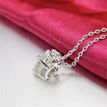 Water Drop Created Gemstone Pendant Necklace