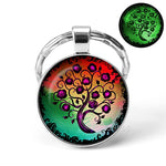 Glow In The Dark Tree Art KeyChain
