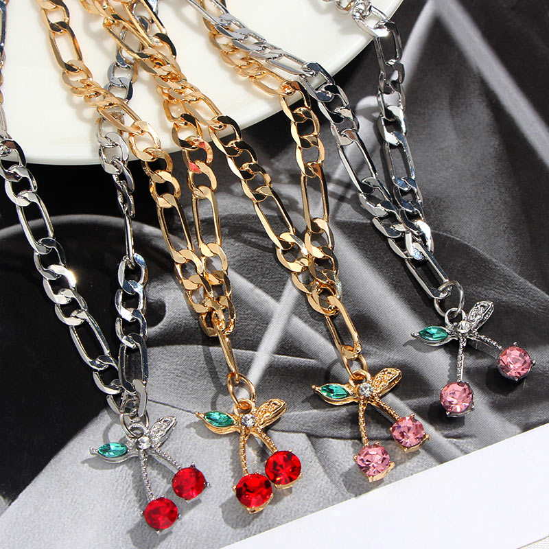 Crystal Cherry Anklet