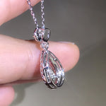 Solid 925 Silver Color Necklace