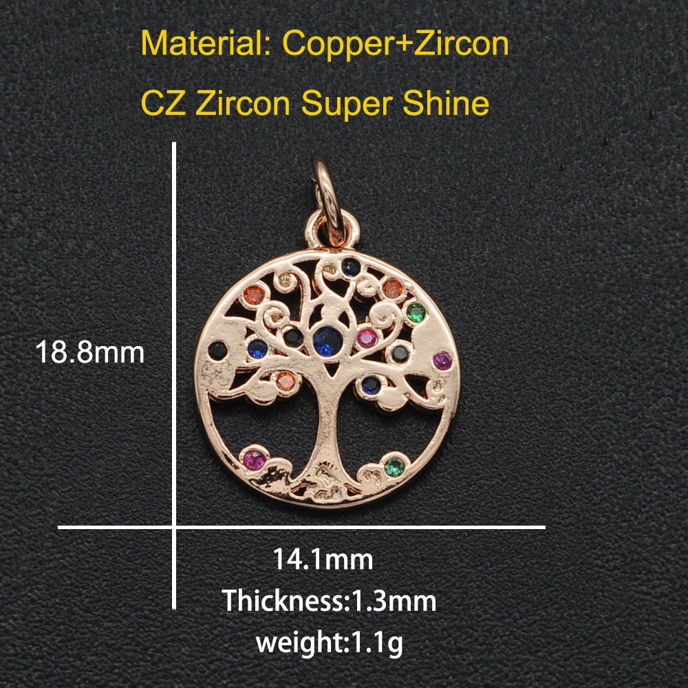 CZ Charms Cactus Necklace Pendant