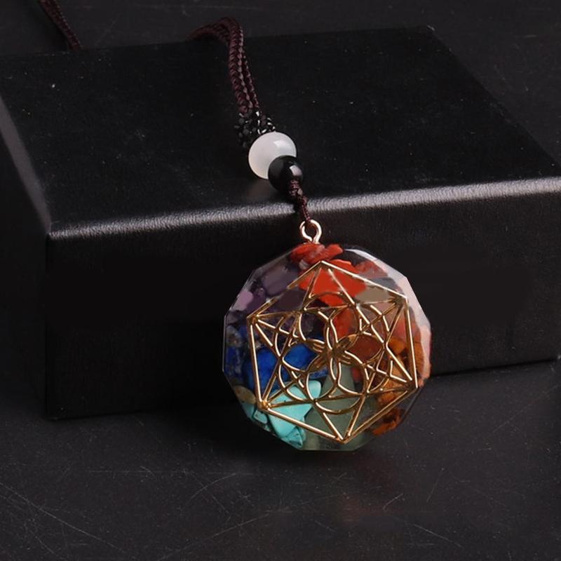 Seven Veins Energy Pendant Necklace