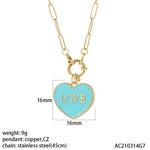 Red Heart Love Pendant for Women