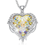 Heart Pendant Women Silver Color Necklace